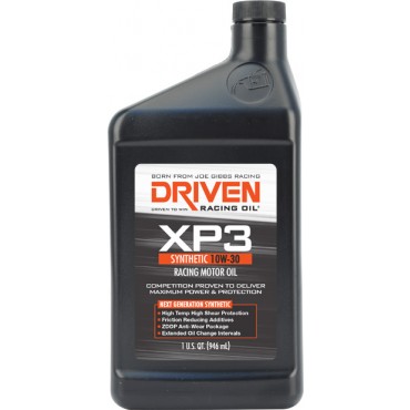 Driven 00306 XP3 10W-30 Synthetic Racing Oil - Click Image to Close