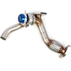 Grimmspeed 059001 External Wastegate Up Pipe 38/40mm V-Band - Click Image to Close