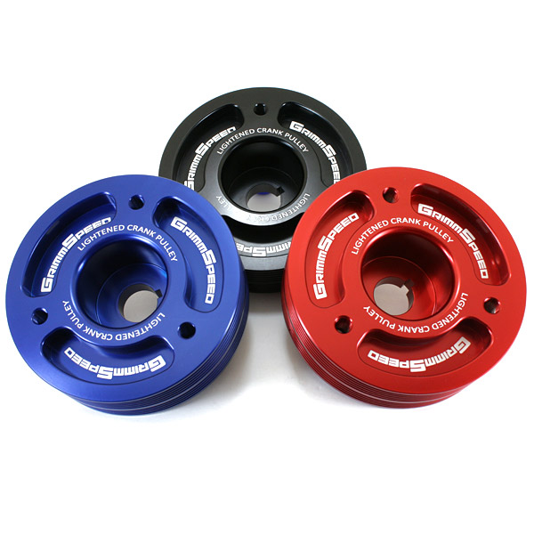 GrimmSpeed Subaru Blue Lightweight Crank Pulley - Click Image to Close