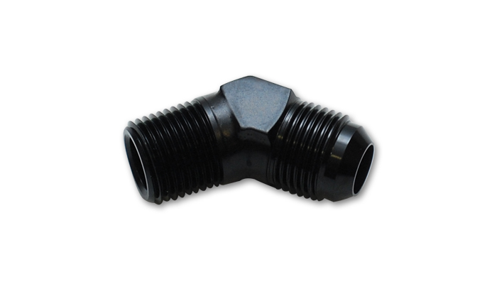 Vibrant 45 Degree Adapter Fitting Size -3 AN x 1/8 Inch NPT