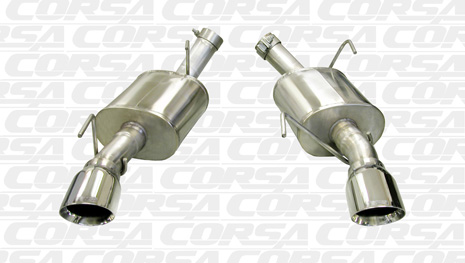 Corsa 14314 Axle-Back for 2005-2010 Ford Mustang Shelby GT500 - Click Image to Close