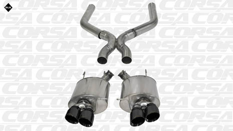 Corsa 14323BLK Axle-Back + XO for 2013-2013 Ford Mustang Shelby - Click Image to Close