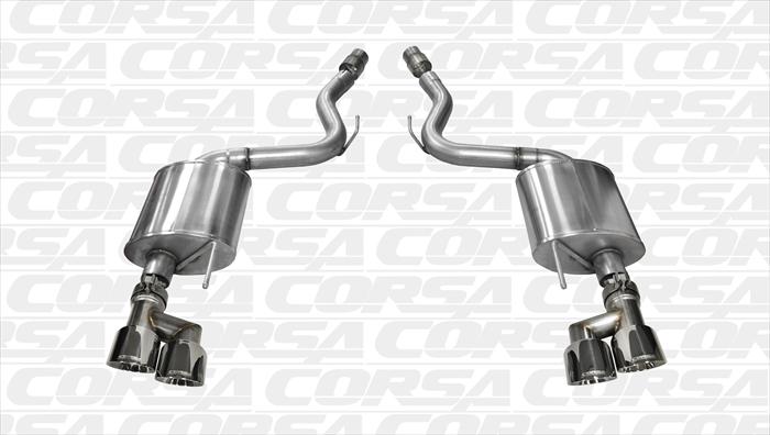 Corsa 14336 Axle-Back Dual Rear Exit - Twin 4.0" Polished Tips
