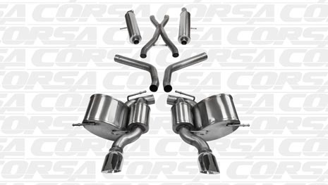 Corsa 14466 Cat-Back for 2012-2014 Jeep Grand Cherokee SRT-8 - Click Image to Close