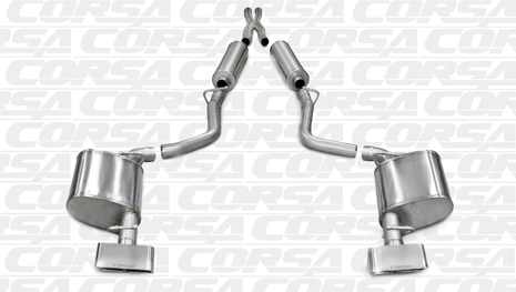 Corsa 14527 Cat-Back for 2011-2013 Dodge Challenger R/T - Click Image to Close