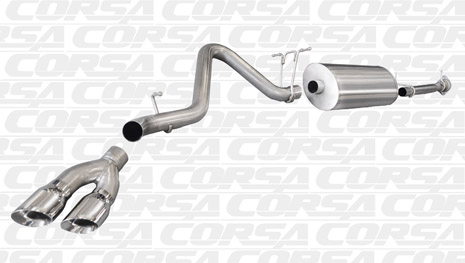 Corsa 14792 Cat-Back for 2011-2012 GMC Sierra 2500 - Click Image to Close