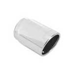Flowmaster 15317 Exhaust Tip SS Rolled Edge Angle Cut - Weld on