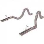 Flowmaster 15820 Prebent 3.00" Tailpipes for Mustang 87-93