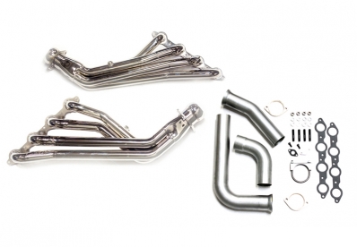 99-02 GM Full Size Truck Long Tube Exhaust Headers + Y pipe - Click Image to Close