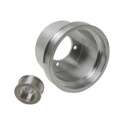BBK 94-98 Ford Mustang 3.8L-V6 Underdrive Crank Pulley-Aluminum - Click Image to Close