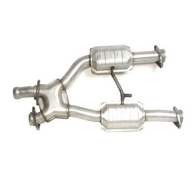 BBK 05-10 Ford Mustang 2.75 Inch Short X-Pipe with Converters