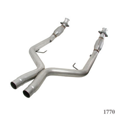 BBK 05-10 Ford Mustang GT 2.75 Inch X-Pipe with Converters