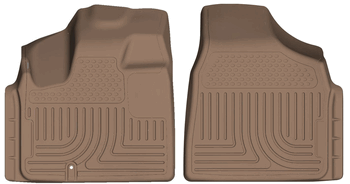 Husky 18093 Front Floor Liners - Tan - Click Image to Close