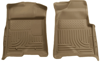 Husky 18333 Front Floor Liners - Tan - Click Image to Close