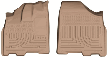 Husky 18853 Front Floor Liners - Tan - Click Image to Close