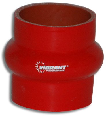 Vibrant 4 Ply Hump Hose 3 Inch I.D. x 3 Inch Long - Red - Click Image to Close