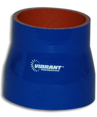 Vibrant 4 Ply Reducer Coupling 2.25 x 2.5 x 3 Inch Long - Blue