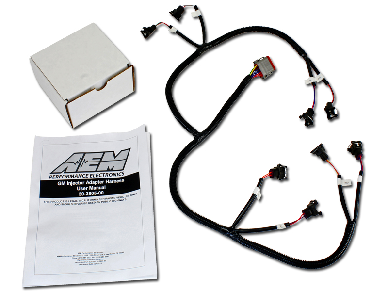 AEM 30-3805-00 Infinity Core Acc Wiring Harness - GM Inj Ada EV1
