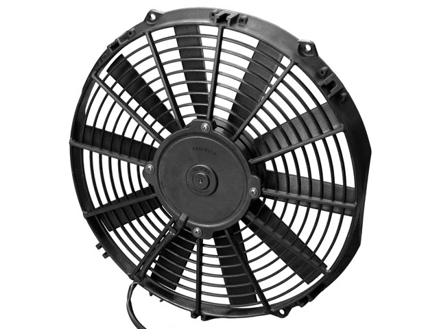 SPAL 12 Inch Straight Blade Low Profile Fan / 12V Puller - Click Image to Close