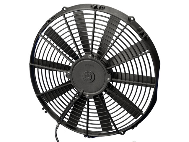 SPAL 14 Inch Straight Blade Low Profile Fan / 12V Puller - Click Image to Close