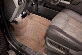 Husky 33893 Front Floor Liners - Tan - Click Image to Close
