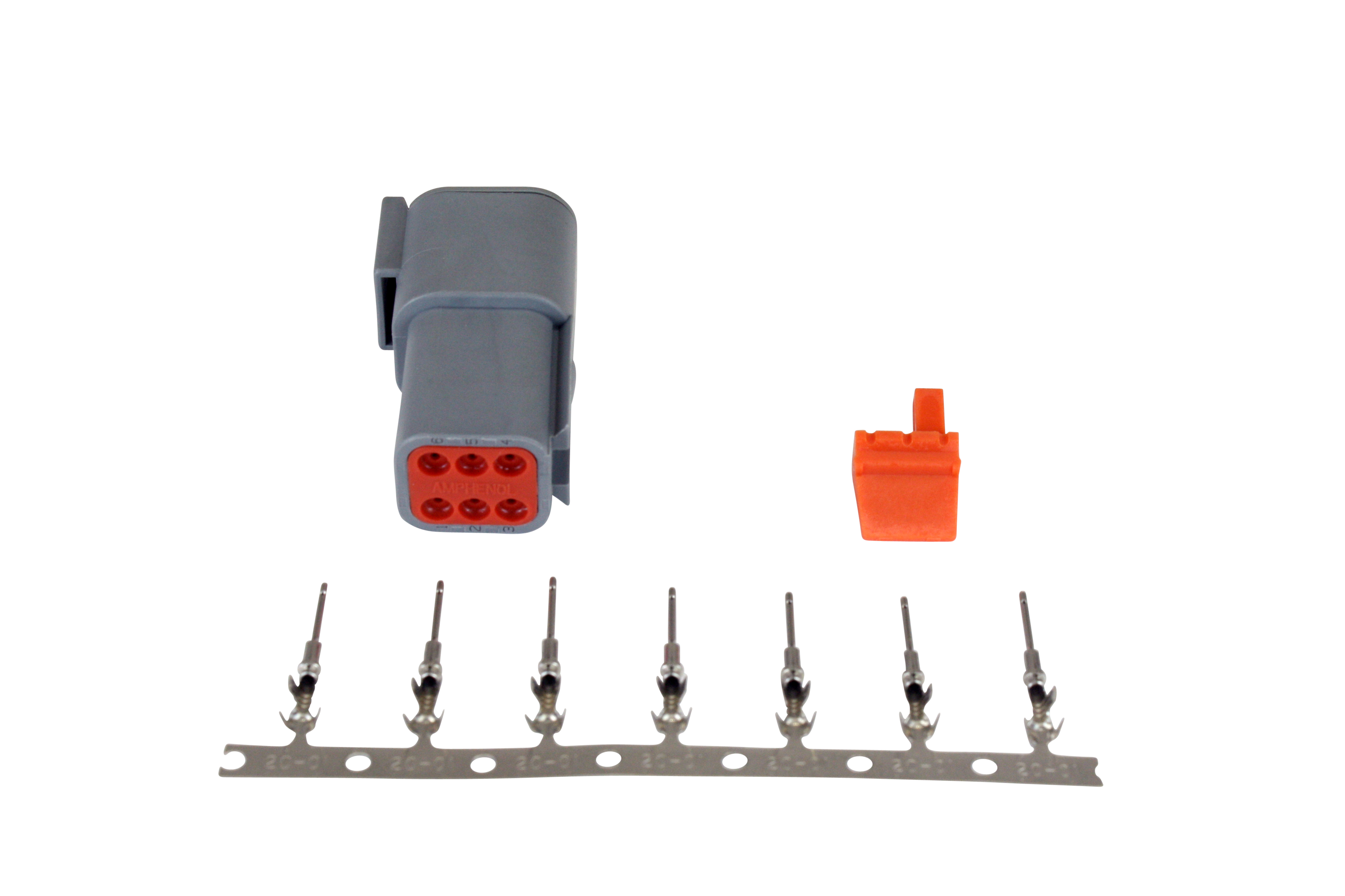 AEM 35-2628 DTM-Style 6-Way Receptacle Connector Kit - Click Image to Close