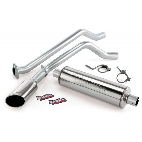 Banks Power 48345-B Single Monster Exhaust Sys for 07-08 Chevy