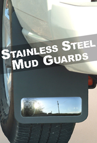 Husky 54321 Stainless Mud Guards - Black - Click Image to Close