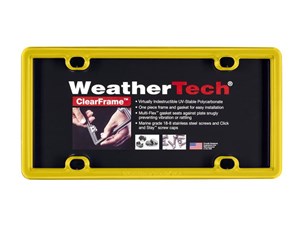 Weathertech 8ALPCF14 License Plate Frame Universal Yellow - Click Image to Close