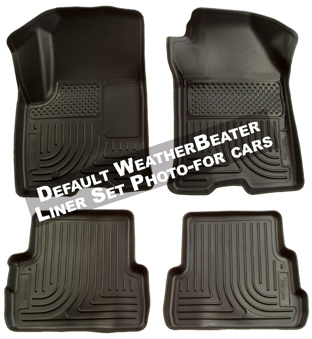 Husky 98311 Front and 2ND Seat Floor Liners - Black