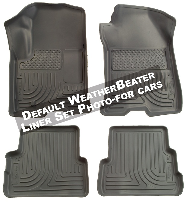 Husky 98312 Front and 2ND Seat Floor Liners - Grey - Click Image to Close