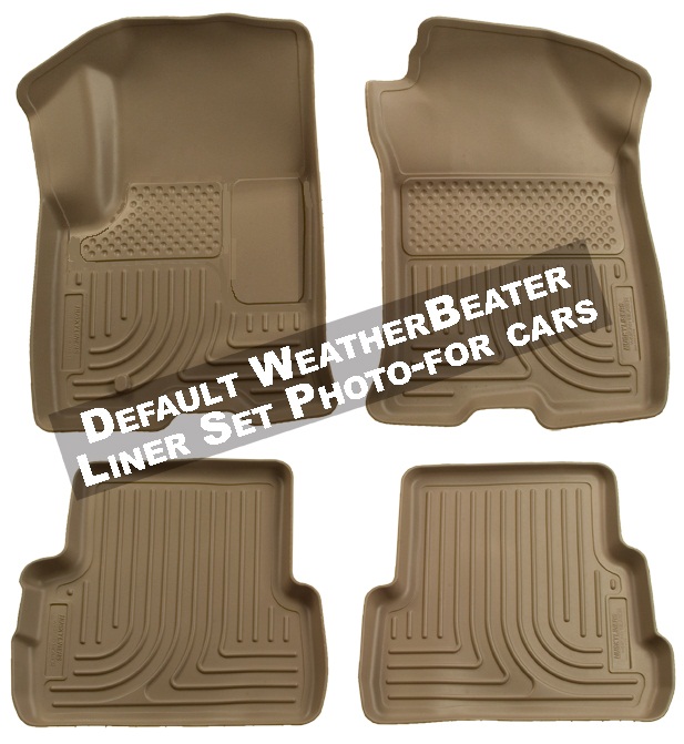 Husky 98313 Front and 2ND Seat Floor Liners - Tan - Click Image to Close