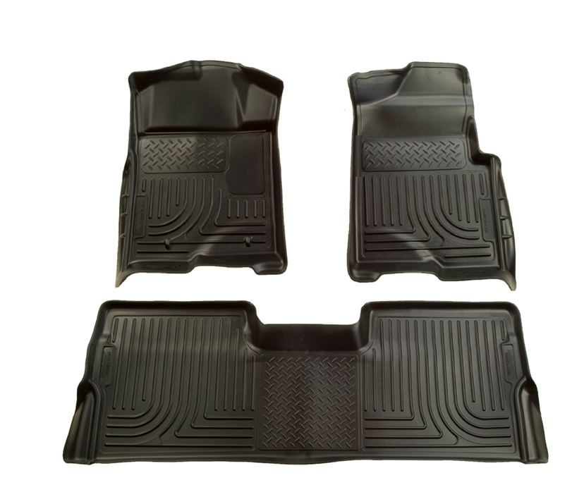 Husky 98331 Front and 2ND Seat Floor Liners - Black - Click Image to Close