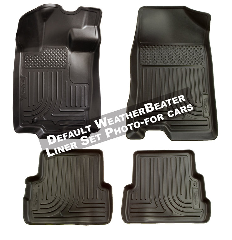 Husky 98371 Front and 2ND Seat Floor Liners - Black