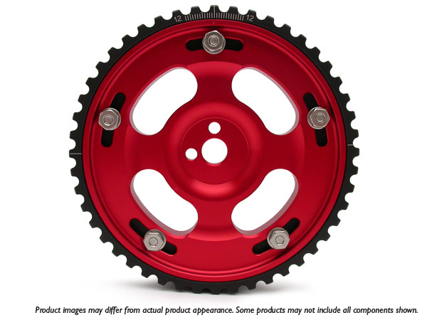 Fidanza 986736 Adjustable Cam Gear for Ford Mustang 4.6L - Red - Click Image to Close