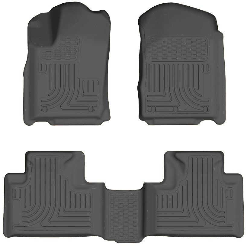 Husky 99052 Front and 2ND Seat Floor Liners - Grey - Click Image to Close