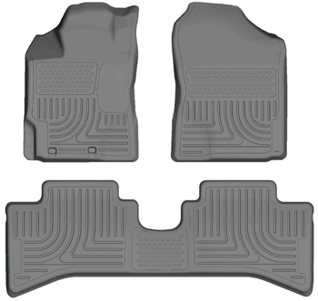 Husky 99502 Front and 2ND Seat Floor Liners - Grey - Click Image to Close