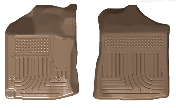 Husky 99543 Front and 2ND Seat Floor Liners - Tan