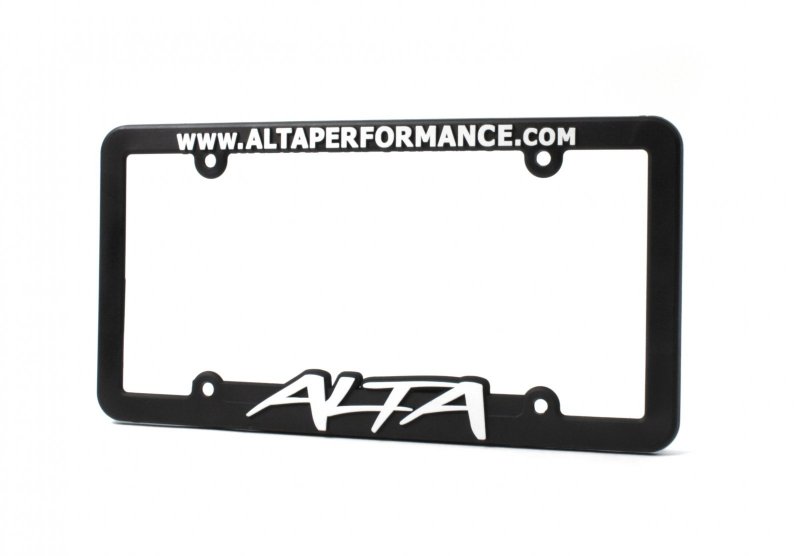 Alta ASMBDY501 Plastic Performance license plate frame.