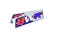 Blackworks BWR Logo Decal 8 inch American Flag - Click Image to Close
