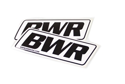 Blackworks BWR Logo Decal 8 inch with White - Click Image to Close