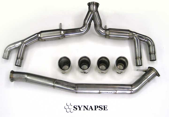 Synapse Nissan GTR R35 Cat Back Exhaust V2 with Resonators - Click Image to Close