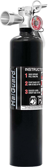 H3R Performance HG250B Black Clean Agent Fire Extinguisher - Click Image to Close