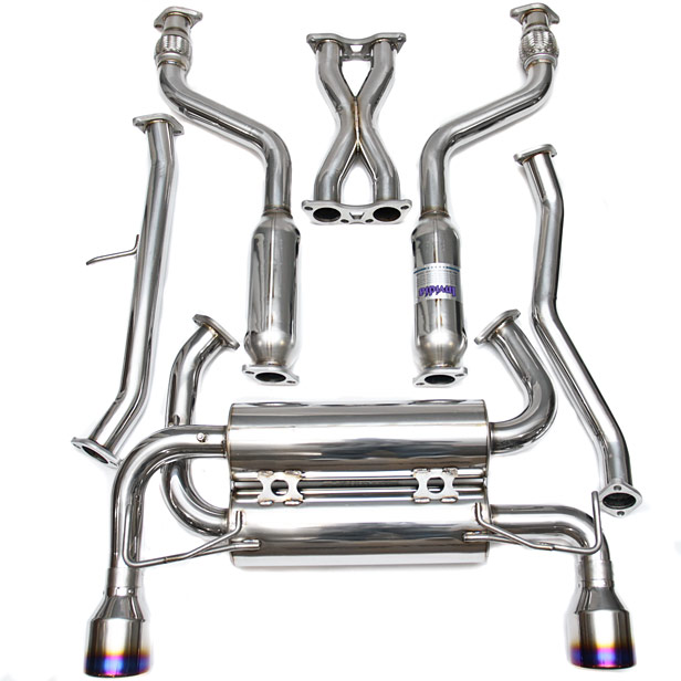Invidia Nissan 370Z Gemini Rolled Stainless Steel Catback 09-up - Click Image to Close