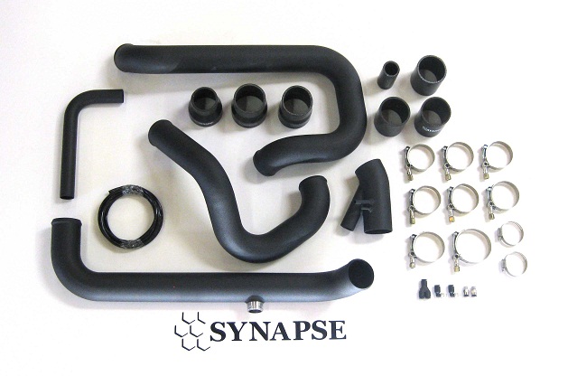 Synapse Mitsu Evo 8-9 IC Pipe Kit - Powder Coated Black