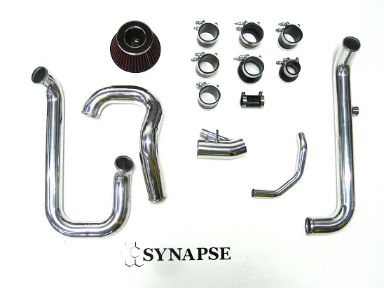 Synapse Engineering Mitsu Evo 8-9 IC Pipe Kit- Polished Aluminum - Click Image to Close