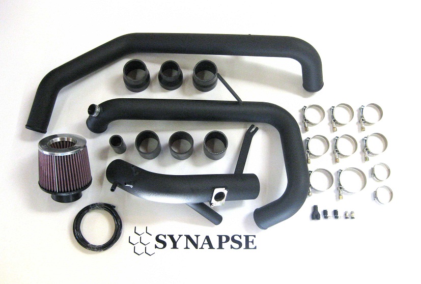 Synapse Engineering Mitsu Evo X IC Pipe Kit- Powder Coated Black