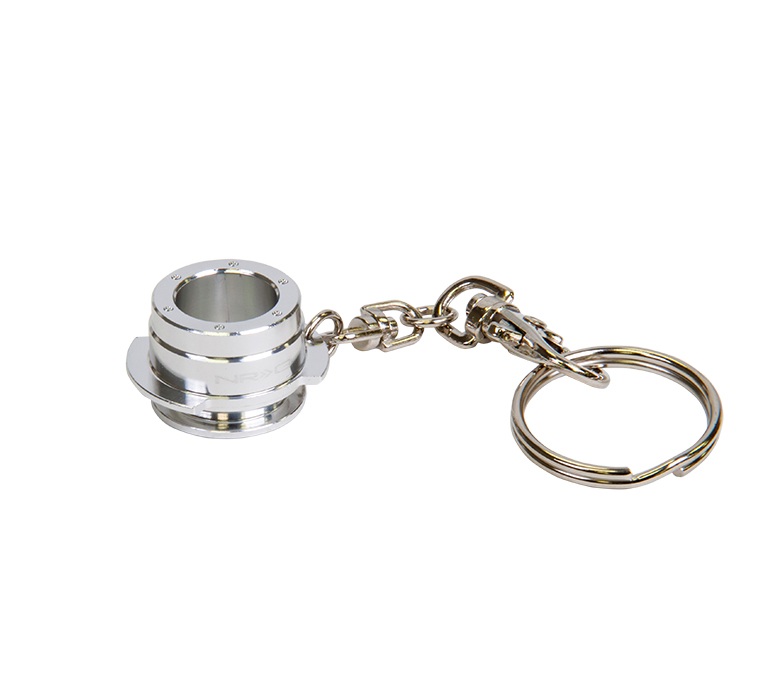 NRG KC-300-SL Quick Release Keychain - Silver - Click Image to Close