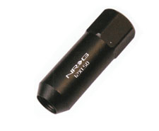 NRG LN-400MB Tuner Style Extended Lug Nut M12 x 1.5-Matte Black - Click Image to Close