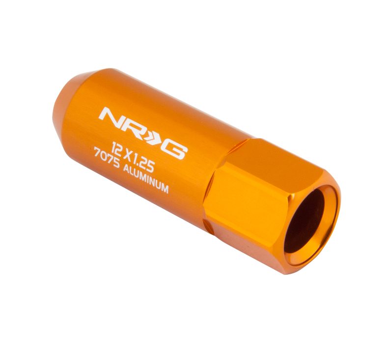 NRG LN-471RG Extended Lug Nut Set 4PC M12 x 1.25 - Rose Gold - Click Image to Close